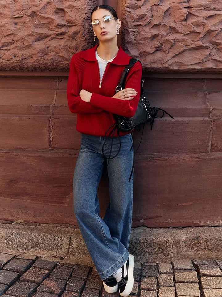 Women's Half Zip Pullover Sweaters