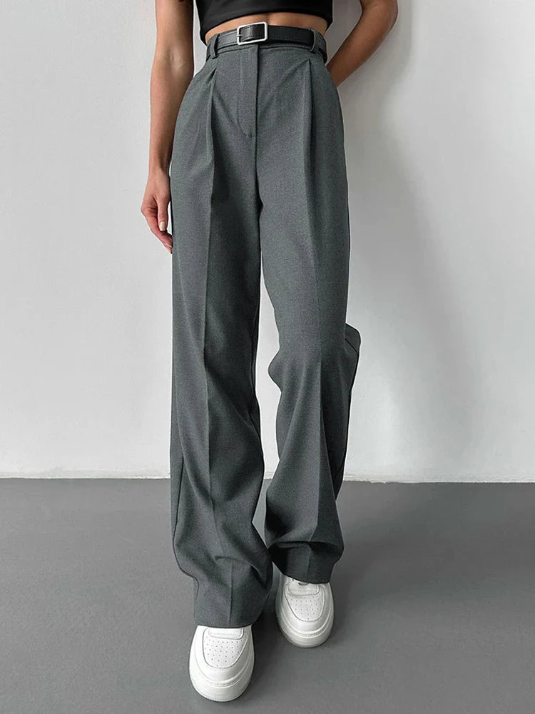 Women's Long Straight Suit Pants
