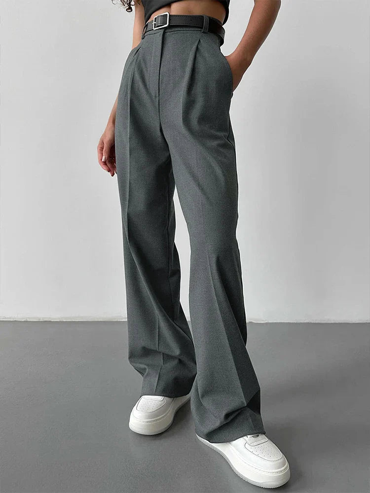 Women's Long Straight Suit Pants